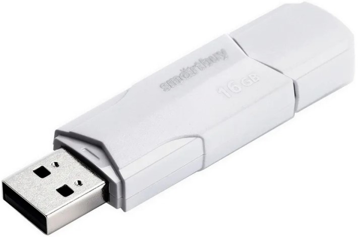 

Накопитель USB 2.0 16GB SmartBuy SB16GBCLU-W Clue, белый, SB16GBCLU-W