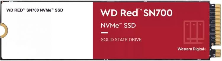 Накопитель SSD M.2 2280 Western Digital WDS500G1R0C WD Red SN700 500GB PCIe Gen3 x 4 3430/2600MB/s IOPS 420K/380K MTTF 1.75M