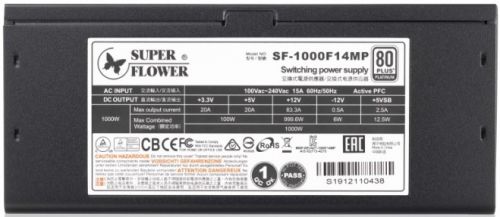 Блок питания ATX Super Flower Leadex Platinum SF-1000F14MP 1000W, 135mm, 10*SATA, 6*PCI-E(6+2), APFC