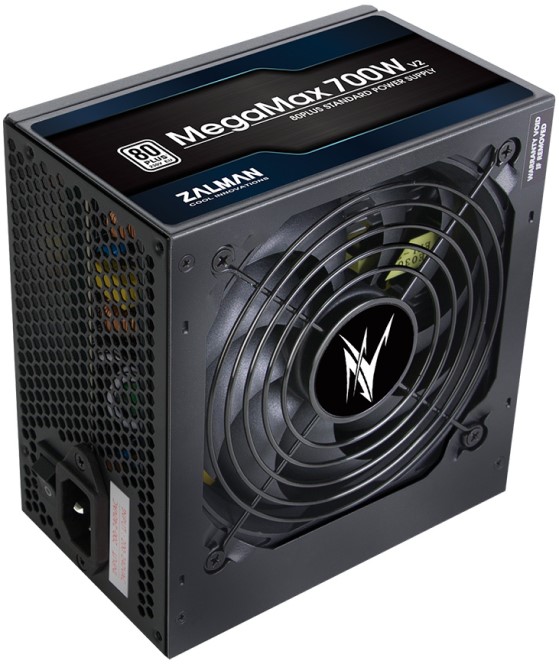 

Блок питания ATX Zalman MegaMax 700W v2 ZM700-TXII (V2) 80PLUS STANDARD, Active PFC, 120mm fan Retail, MegaMax 700W v2