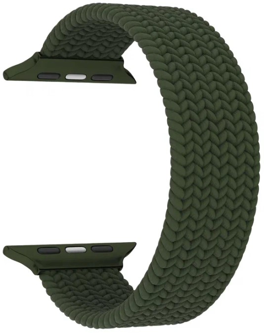 

Ремешок на руку Lyambda STEROPA DSN-11-44-DG плетеный нейлоновый для Apple Watch 42/44 mm dark green, STEROPA