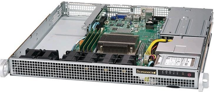 Серверная платформа 1U Supermicro SYS-1019S-WR (1151, C236, 4xDDR4, 2x2.5 fixed, 2x1GE, 400W redundant,Rail) серверная платформа 1u supermicro sys 5018d mtrf 1x1150 c224 4x uddr3 ecc 1 5v 4x3 5 hs bays 2x3g 4 6g x8 fh 2ge 400w redundant