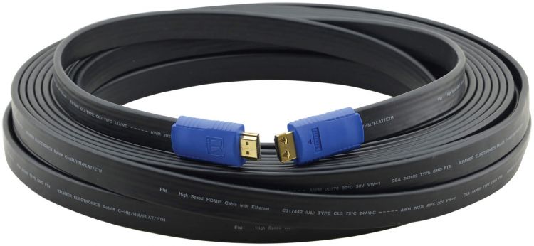 

Кабель интерфейсный HDMI-HDMI Kramer C-HM/HM/FLAT/ETH-35 97-01014035 19M/19M, (Вилка - Вилка), 10.6м, плоский c Ethernet (v1.4), C-HM/HM/FLAT/ETH-35