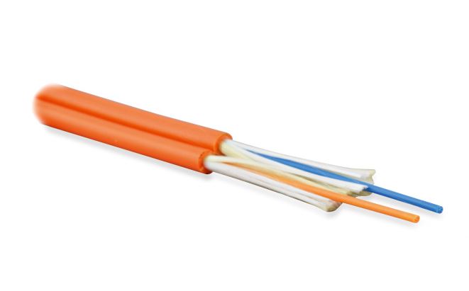 Кабель волоконно-оптический 62,5/125, 2 волокна Hyperline FO-D3-IN-62-2-LSZH-OR многомодовый, duplex, zip-cord, плотное буферное покрытие 3.0 мм, для lc upc om4 duplex fiber optic patch cord lszh jacket 2 0mm jumper cable 1 3 5 10 20 30m 10pcs