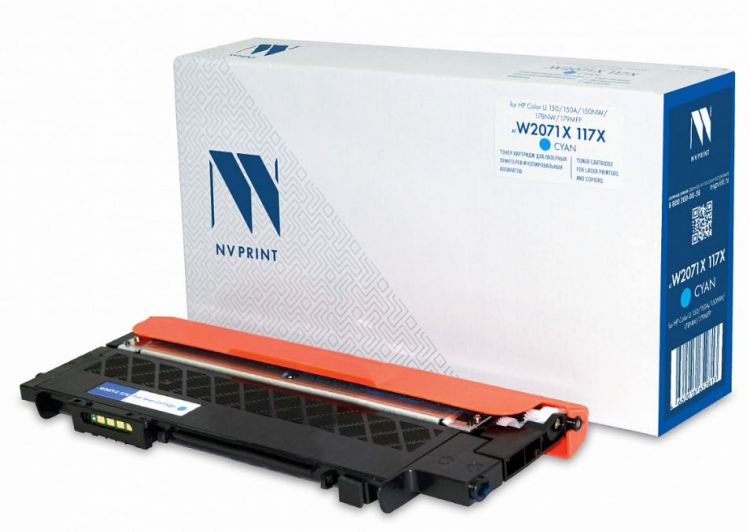 

Картридж NVP NV-W2071X-117X-C для HP Color LJ 150/150A/150NW/178NW/179MFP (1300k), cyan, NV-W2071X-117X-C