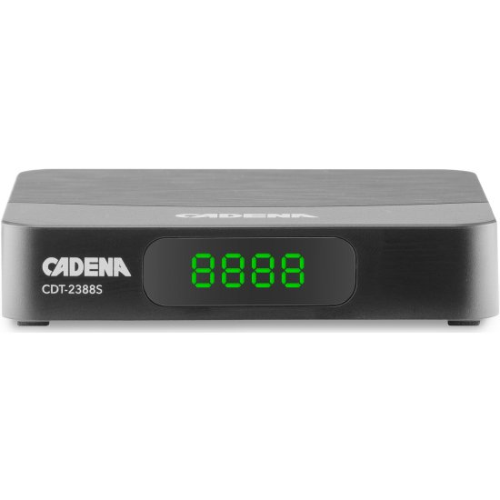 

Ресивер CADENA CDT-2388S 046/91/00055675 DVB-T2 черный, CDT-2388S