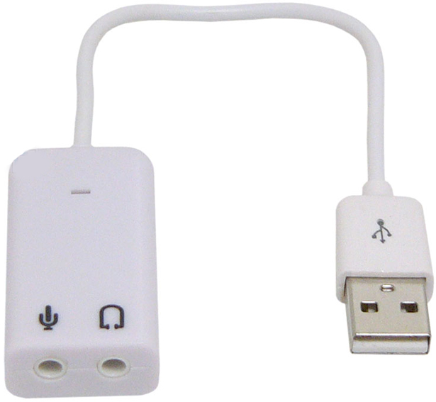 Звуковая карта USB 2.0 ASIA USB 8C V 849415 TRAA71 (C-Media CM108) 2.0 channel out 44-48KHz (7.1 virtual channel) RTL