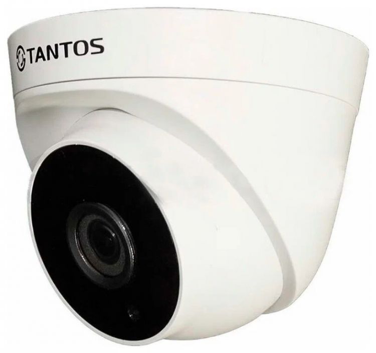 Видеокамера IP Tantos TSi-Eeco25FP 2Мп купольная с ИК подсветкой видеокамера ip tantos tsi pe50fpn colorview уличная цилиндрическая с led подсветкой белого цвета