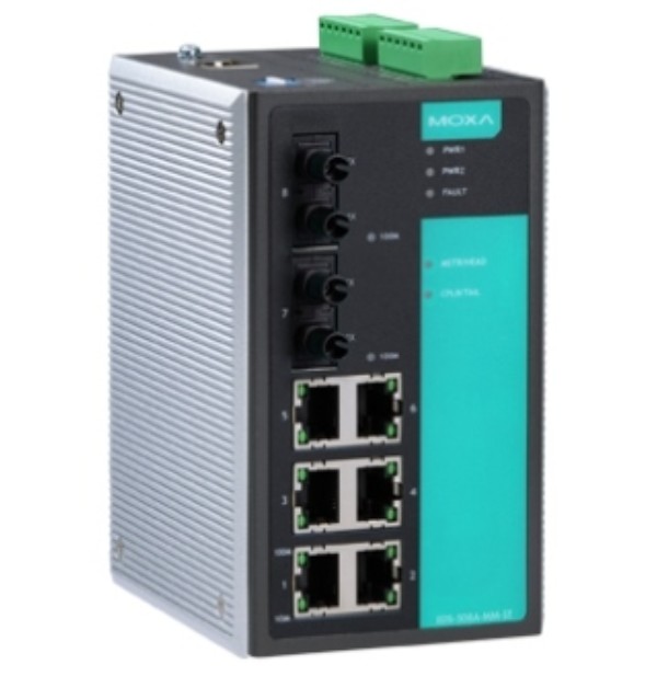 

Коммутатор управляемый MOXA EDS-508A-MM-ST 6x10/100 BaseTx ports, 2 multi mode 100 BaseFx ports, ST, EDS-508A-MM-ST