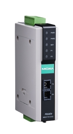 

Преобразователь MOXA MGate MB3170-S-SC-T 1-port advanced Modbus gateway single-mode fiber port (SC connectors), MGate MB3170-S-SC-T