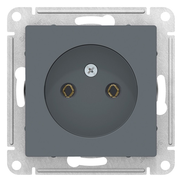 

Розетка Systeme Electric ATN000741 AtlasDesign, без заземления, 16А, механизм, грифель, ATN000741