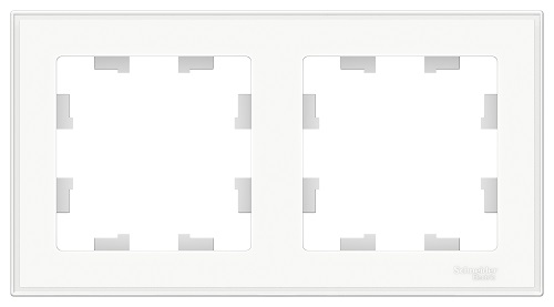 Рамка Systeme Electric ATN200102 AtlasDesign ART, 2-постовая, белая