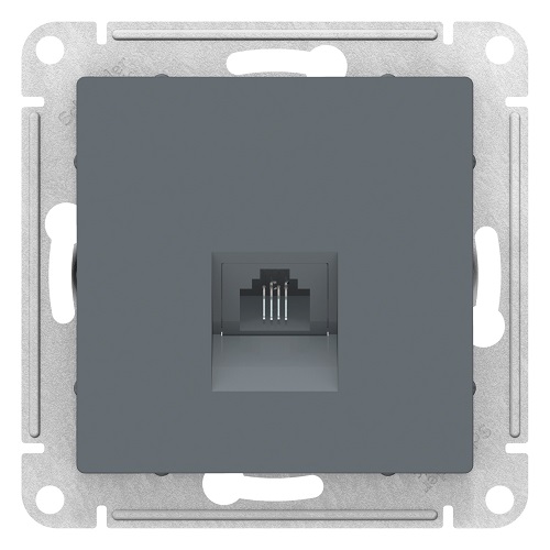 

Розетка Systeme Electric ATN000781 AtlasDesign, телефонная, RJ11, механизм, грифель, ATN000781