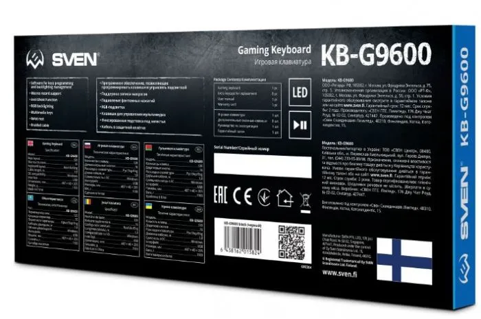 фото Sven KB-G9600