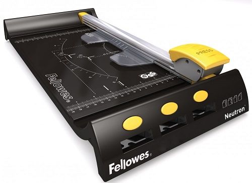 Резак Fellowes Neutron A4 FS-54100 дисковый, прямая резка, 10 листов, автоматическая система прижима