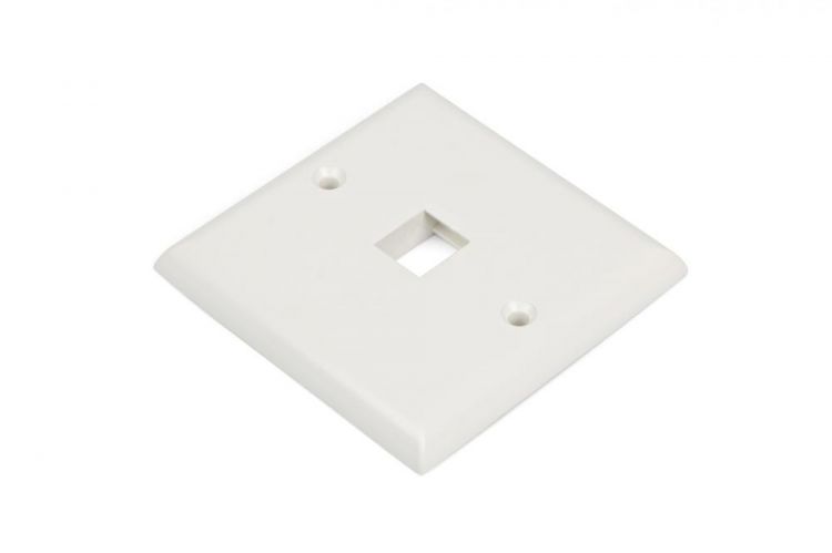 

Панель лицевая Hyperline FP-E-1-WH 86х86мм для 1-й вставки типа Keystone Jack, европейский стандарт, FP-E-1-WH