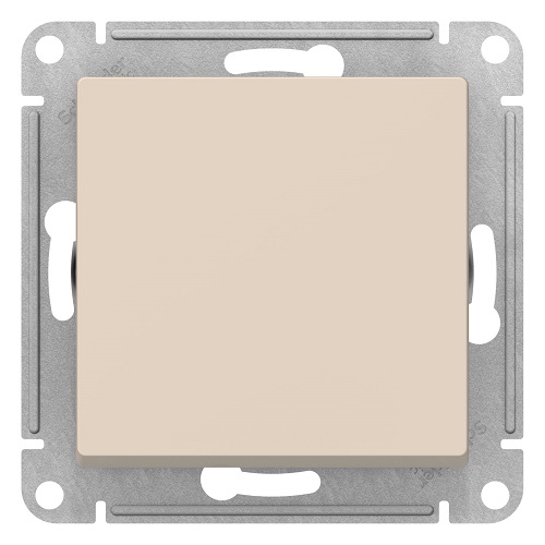 

Переключатель Systeme Electric ATN000261 AtlasDesign, 1-клавишный, сх.6, 10АХ, механизм, бежевый, ATN000261