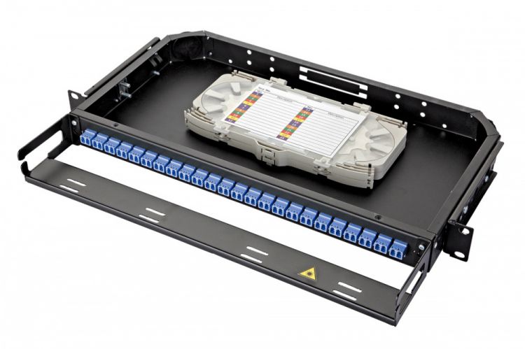 

Кросс оптический стоечный Eurolan 47C-24-S2-2L-24-11BL 47C-24, 19'' 1U фиксированная, корпус на 24 адаптера, 24 дуплекс LC адаптера, OS2, 47C-24-S2-2L-24-11BL