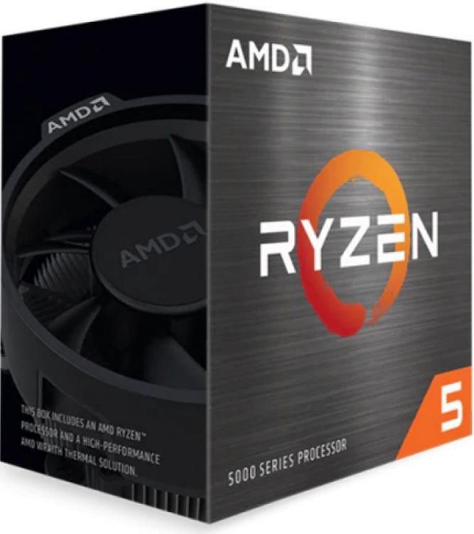 Процессор AMD Ryzen 5 5600G 100-100000252BOX Zen 6C/12T 3.9-4.4GHz (AM4, L3 19MB, 7nm, Radeon graphics 1900Mhz, 65W) box with Wraith Stealth Cooler - фото 1