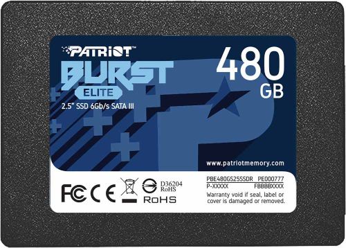 

Накопитель SSD 2.5'' Patriot Memory PBE480GS25SSDR, PBE480GS25SSDR