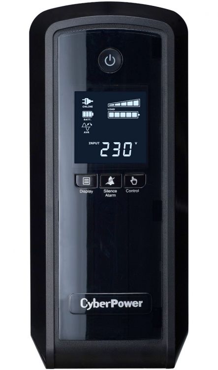 Источник бесперебойного питания CyberPower CP900EPFCLCD line-interactive, 900VA/540W, вход 165-265V, батарея 9Ач*1, 6*EURO, RJ11/45, ЖКД, AVR