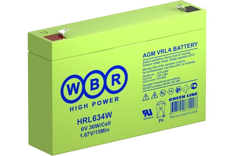 Аккумулятор WBR HRL634W аккумулятор 12v 5ah wbr hr1221w f2