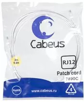 Cabeus PC-TEL-RJ12-3m