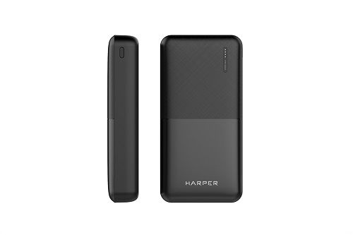 Аккумулятор внешний Harper PB-20011 BLACK H00002461 20 000mAh, Li-Pol, вход: 5V/2A, выход: 2 USB: 5V, цвет черный