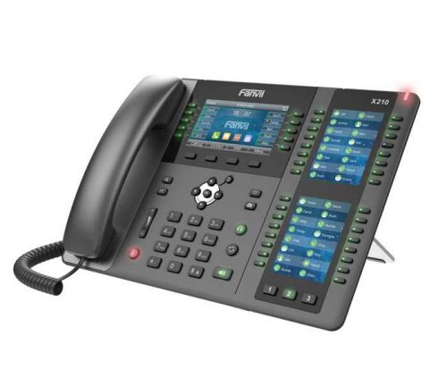 Телефон VoiceIP Fanvil X210 2х10/100/1000, 20 SIP линий, 3 дисплея, 116 DSS клавиш, телефонная книга