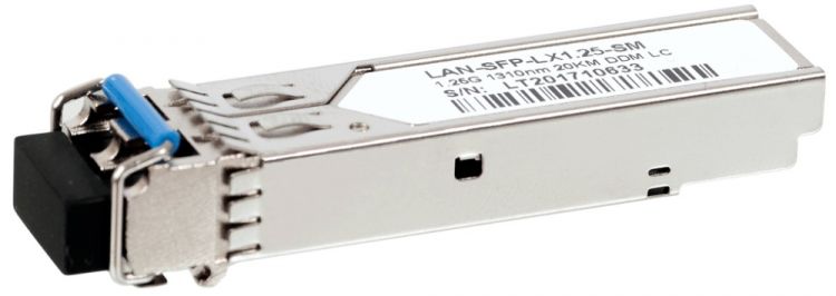 

Модуль SFP Lanmaster LAN-SFP-LX1.25-SM LX 20км, 1310нм, SM, duplex LC, 1.25Gbps, DDM, Cisco, LAN-SFP-LX1.25-SM