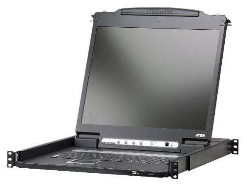 Консоль KVM Aten CL5716FM-AT-RG KVM, 2 user консоль LCD 17 =>16 cpu/блоков/портов/port PS2/USB+VGA, с KVM-шнурами PS2 1х1.8м.;USB 1x1.8м, 1280x1024,