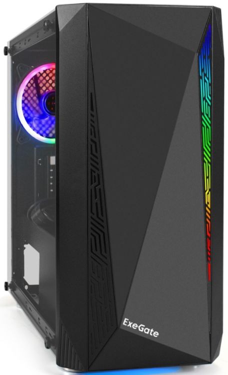 

Корпус mATX Exegate Mistery R2 EX294475RUS черный, БП 600W, боковая панель из закаленного стекла, USB 3.2, 2*USB 2.0, audio, Mistery R2