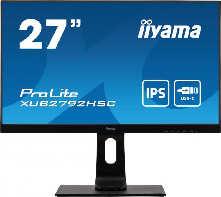 

Монитор 27" Iiyama XUB2792HSC-B1 1920x1080, IPS LED 16:9, HAS, Pivot, 250cd, 178гр/178гр, 75Hz, HDMI, DP, USB, XUB2792HSC-B1