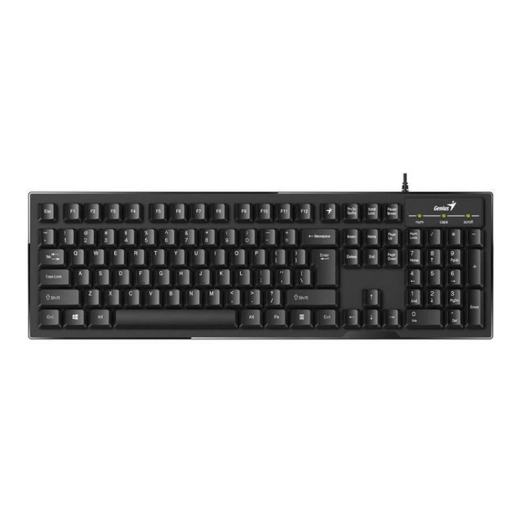 

Клавиатура Genius Smart KB-102 31300007414 USB, 104 клавиши, кнопка SmartGenius, клавиши с увеличенным ходом, кабель 1.5 м., цвет: черный/31300007402, Smart KB-102