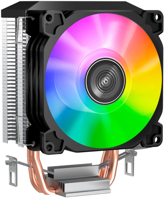 Кулер JONSBO CR-1200E LGA1200/115X/775/AM4/AM3/3+/AM2/+/FM2/+/FM1 (TDP 95W, 92mm Dynamic Multi-Color LED Fan, 2 тепловые трубки, 3-pin) Retail