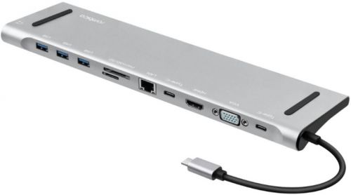 Концентратор Rombica TC-00260 USB-C TYPE-C OPTIMA, цвет серый