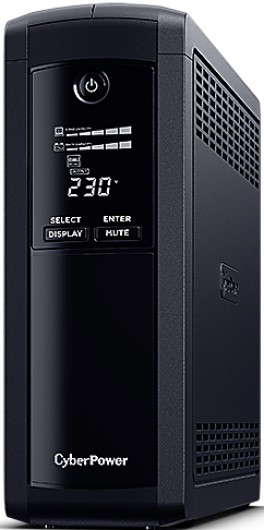 

Источник бесперебойного питания CyberPower VP1200EILCD Value PRO, 1200VA/720W, Line-Interactive, in (230V IEC-320 C14), out (8xIEC-C320 C13), LCD, Tow, VP1200EILCD