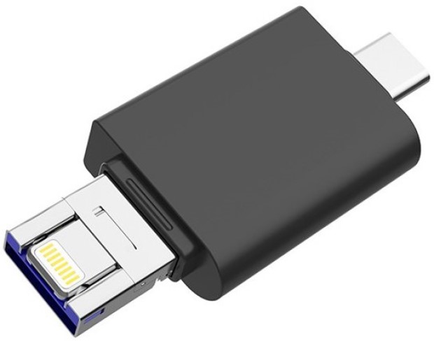 Накопитель USB 2.0 256GB DM APD005-3 IN 1 256GB USB/Type C/Lightning