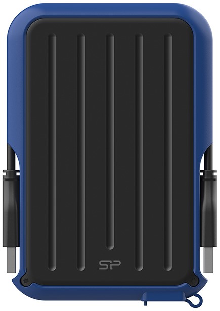 

Внешний диск HDD 2.5'' Silicon Power SP020TBPHD66SS3B Armor A66, 2 TB, USB 3.2, синий, SP020TBPHD66SS3B