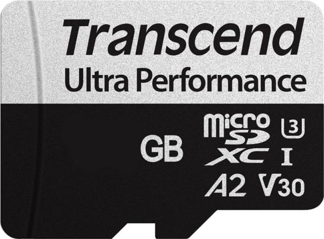 

Карта памяти 64GB Transcend TS64GUSD340S UHS-I U3 microSDXC w/adapter A2 Ultra Performance R/W:160/125 MB/s, TS64GUSD340S