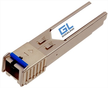 Модуль SFP GIGALINK GL-OT-SF14SC1-1550-1310-I WDM, 100/155 Мбит/c, одно волокно SM, SC, Tx:1550/Rx:1310 нм, 14 дБ (до 20 км) (GL-09R)