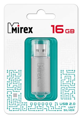 

Накопитель USB 2.0 16GB Mirex UNIT, UNIT