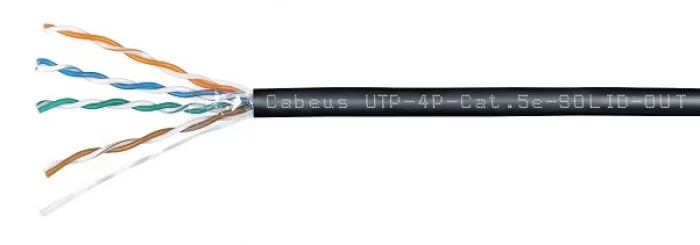 Cabeus UTP-4P-Cat.5e-SOLID-OUT-LSZH-UV