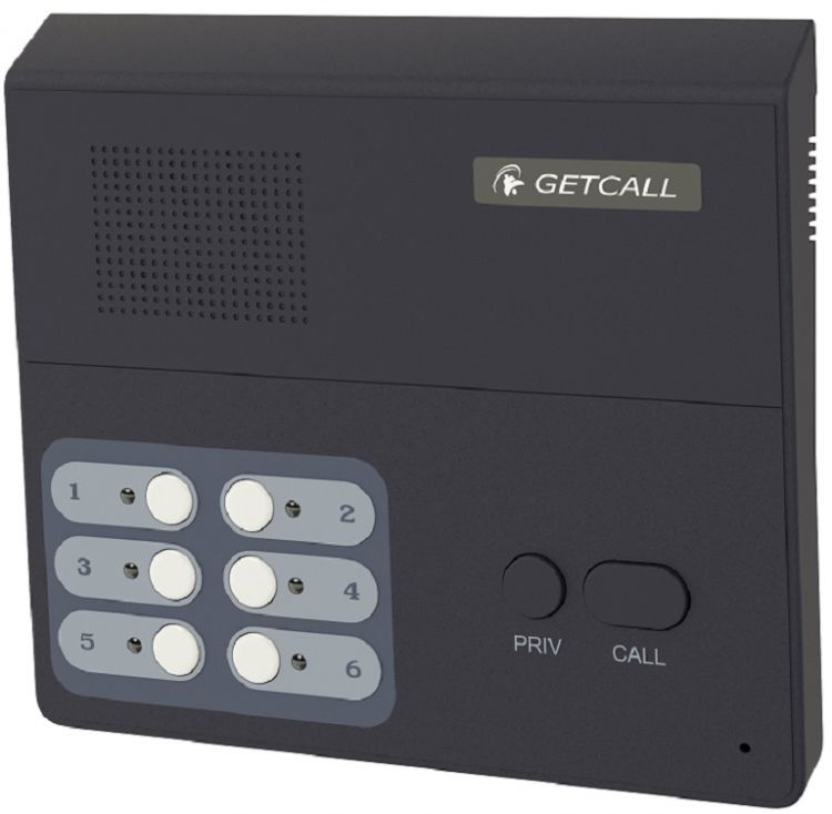 Селектор GETCALL GC-3004D1 (5 аб.) на 5 абонентов с транзитным переключением одного абонента на диспетчерскую, конференция, настольно-настенное крепле