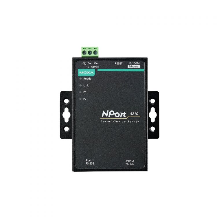 

Преобразователь MOXA NPort 5210-T 2 Port RS-232 device server,RJ45,t:-40/+70 w/o adapter, NPort 5210-T