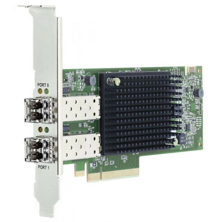 Адаптер Dell 406-BBMP Emulex LPE 35002 Dual Port 32 Gb Fibre Channel HBA PCIe Full Height цена и фото
