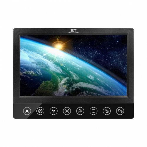 Монитор Space Technology ST-M102/7 (S) ЧЕРНЫЙ видеодомофона, 7” TFT LCD, цветной, 800*480, АС 100-24