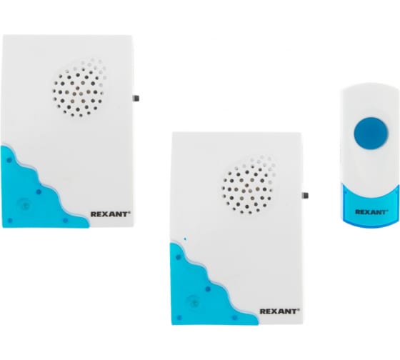

Звонок Rexant 73-0050 беспроводной дверной с двумя вызывными панелями кнопка IP 44 RX-5, 73-0050