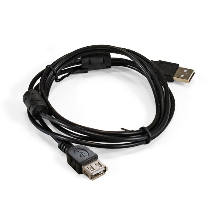 

Удлинитель Exegate EX-CCF-USB2-AMAF-1.8F EX294761RUS USB 2.0 (Am/Af, позолоченные контакты, ферритовые кольца, 1,8м), EX-CCF-USB2-AMAF-1.8F