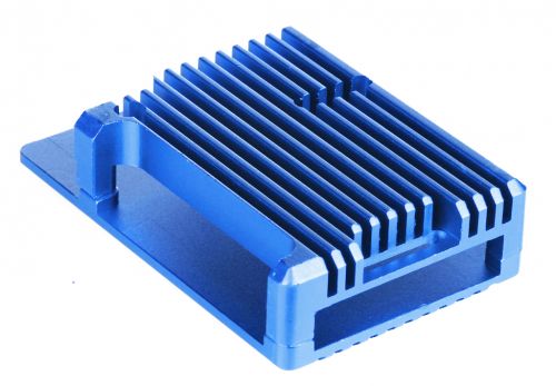 Корпус Qumo RS003 Aluminium Case for Raspberry Pi 4, blue